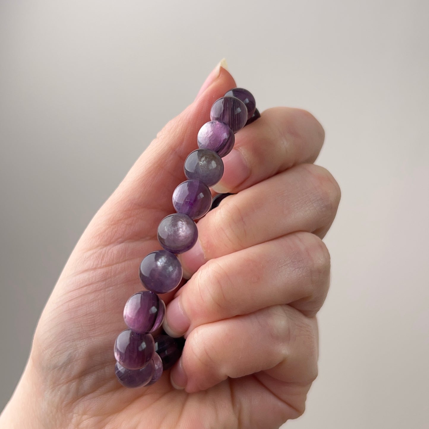 Gem Lepidolite Bracelet | High Quality Gem Lepidolite Stretch Bracelet