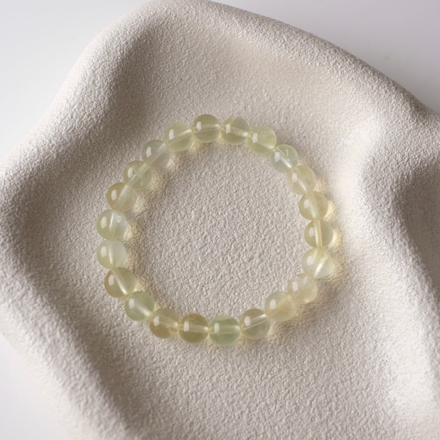 Yellow Prehnite Bracelet | Crystal Stretch Bracelet