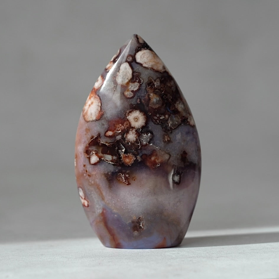 Flower Agate Freeform | Pretty Flower Agate Crystal Flame