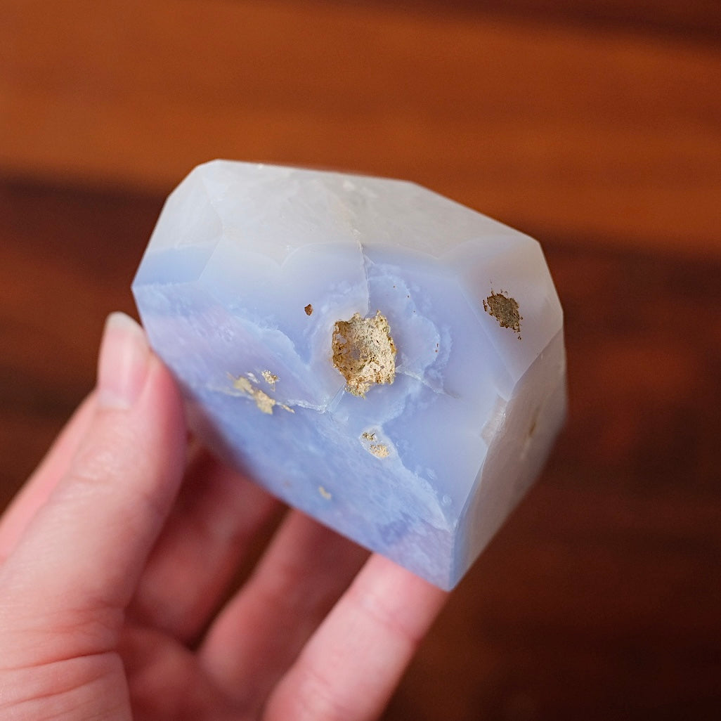 Blue Lace Agate + Quartz Freeform | Blue Lace Agate Crystal
