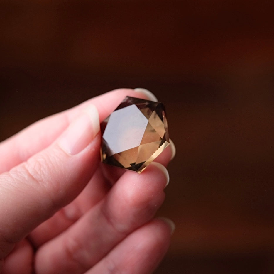 Smokey Quartz Hexagon | Crystal Jewel | Star of David