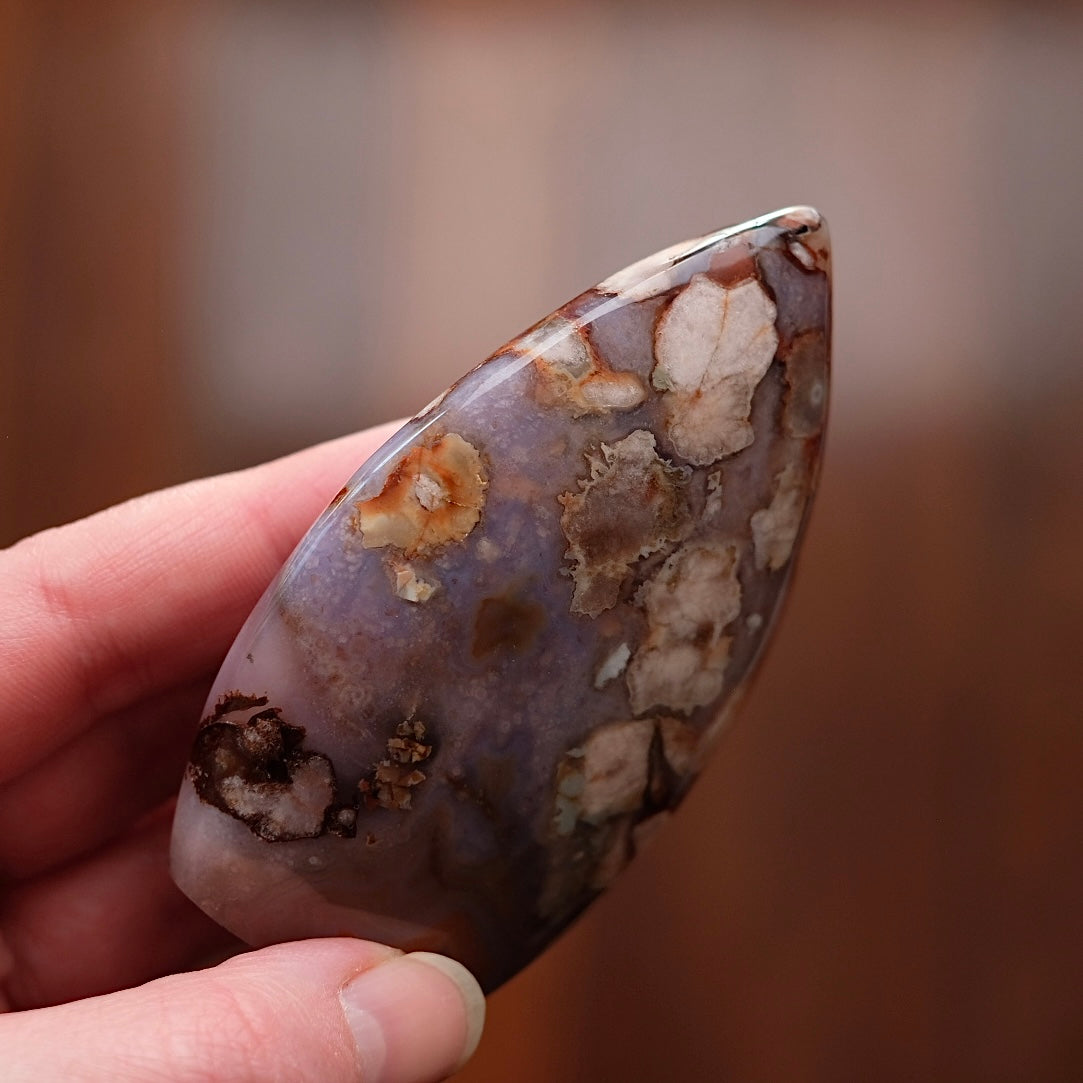 Flower Agate Freeform | Pretty Flower Agate Crystal Flame
