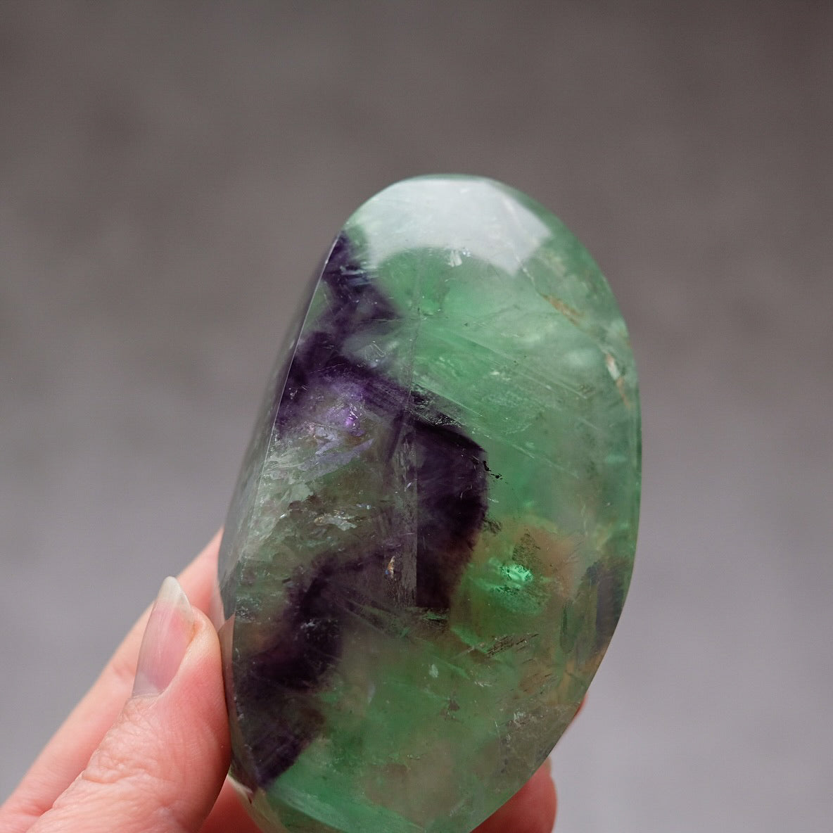 Rainbow Fluorite Crystal | Giant Fluorite Palm Stone