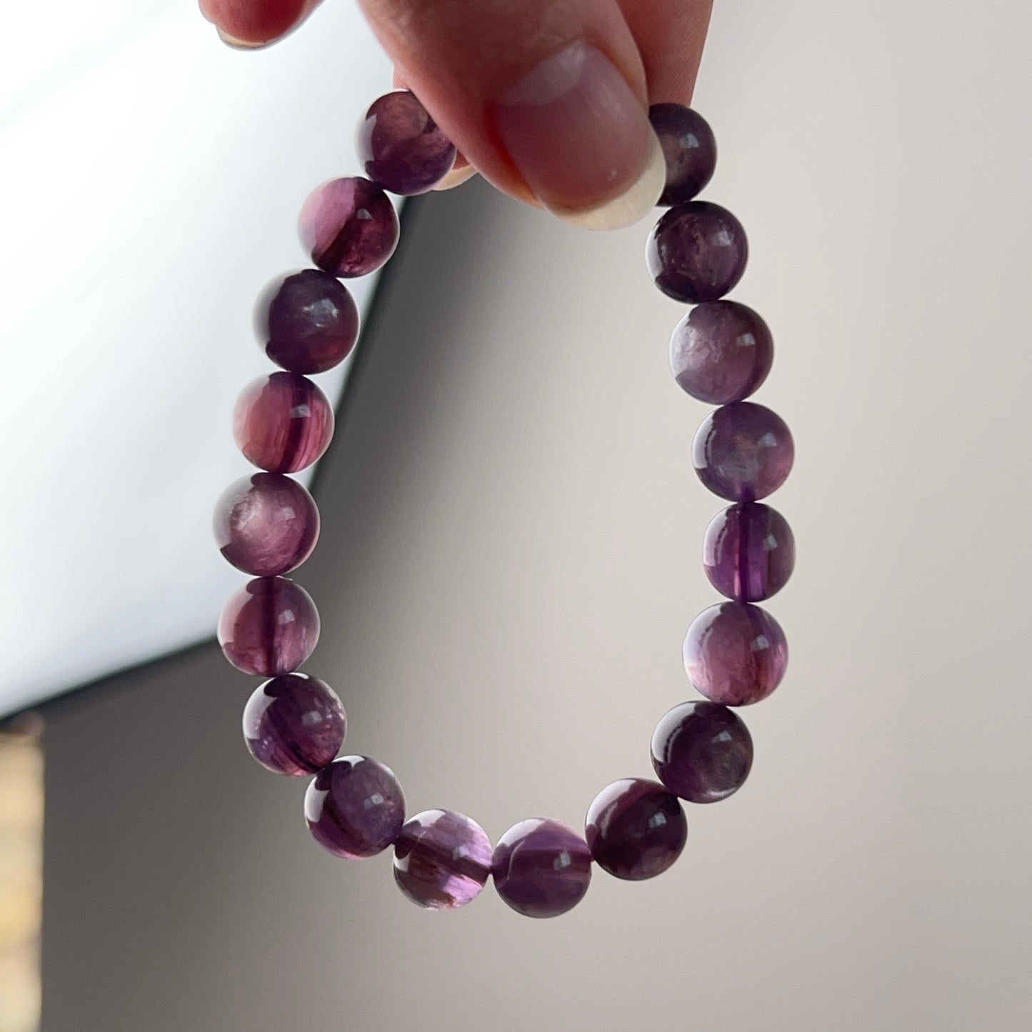 Gem Lepidolite Bracelet | High Quality Gem Lepidolite Stretch Bracelet