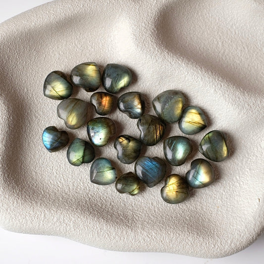 Mini Labradorite Heart | Flashy Labradorite Mini Crystal Hearts