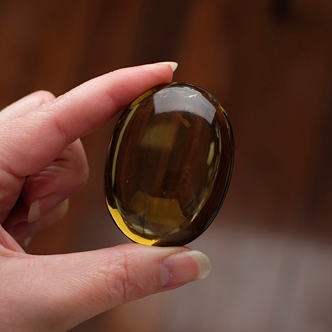 Natural Citrine Palm | Brazilian Citrine Crystal Palmstone
