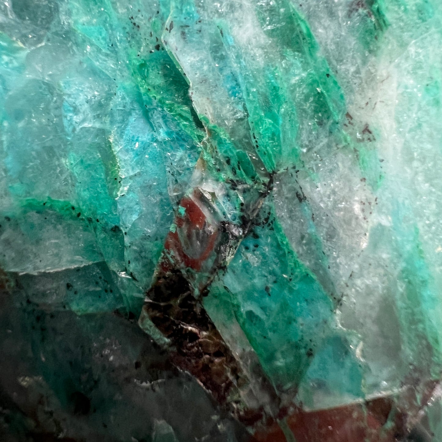 Chrysocolla In Quartz | Chrysocolla Quantum Quattro Crystal Freeform