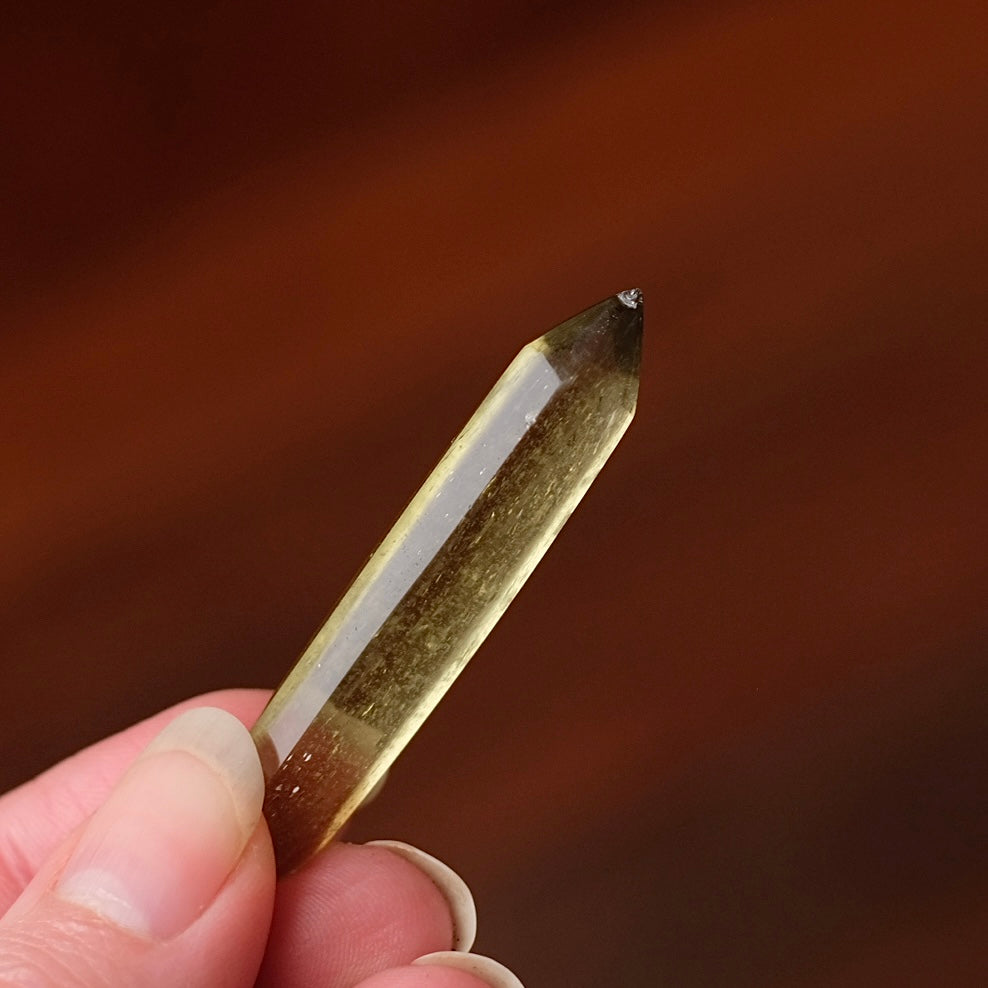 Libyan Desert Glass DT Point | Double Terminated Crystal Point