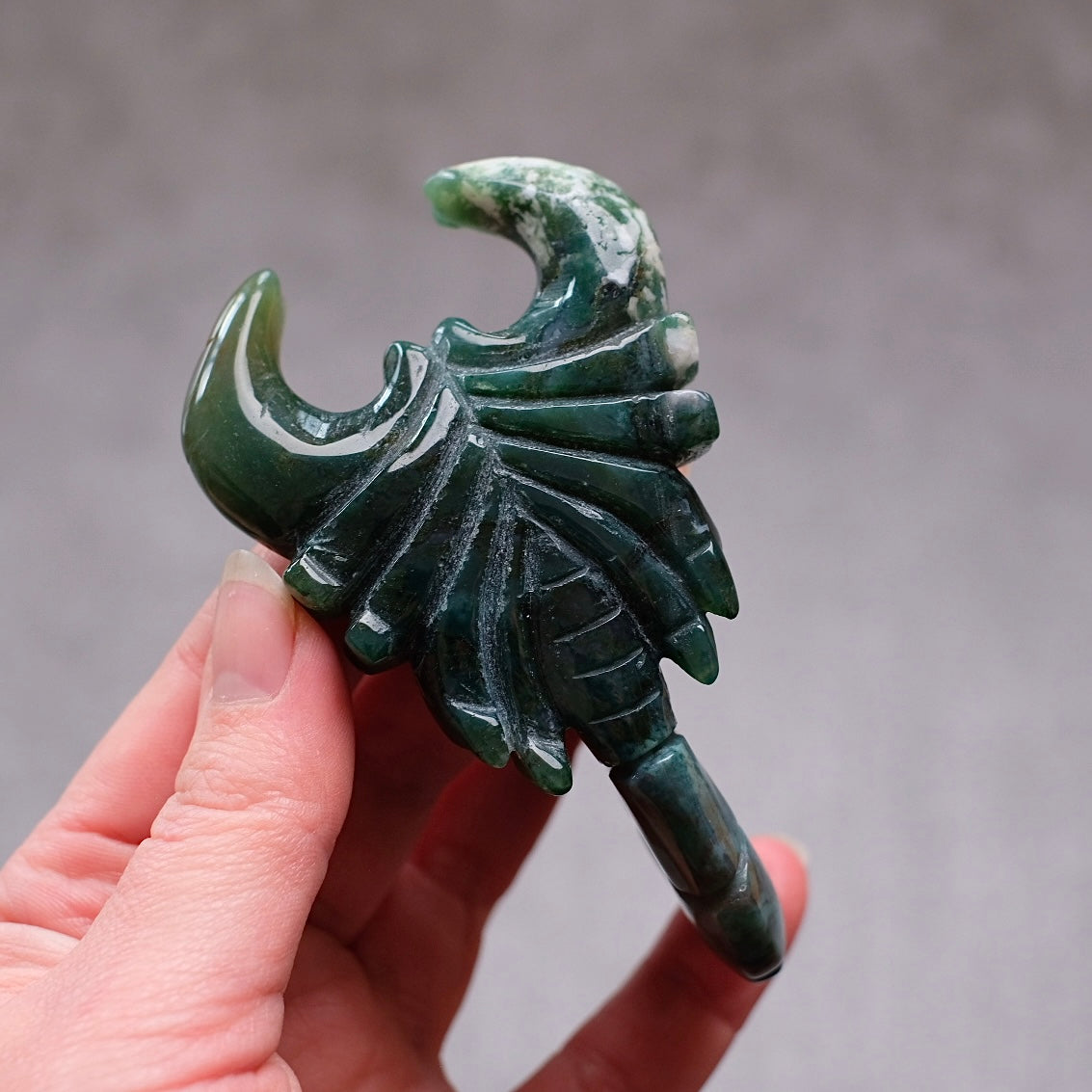 Bloodstone Scorpion Carving | Jasper Crystal Carving