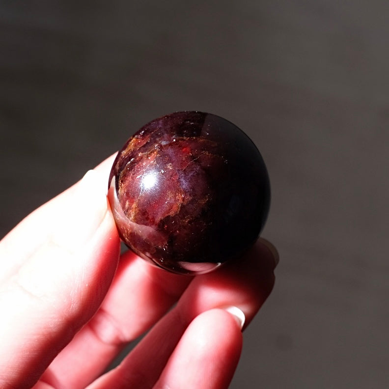 Star Garnet Crystal Sphere | Almandine Garnet Sphere