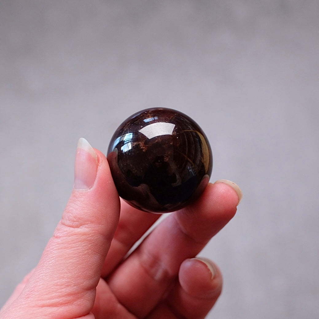 Star Garnet Crystal Sphere | Almandine Garnet Sphere