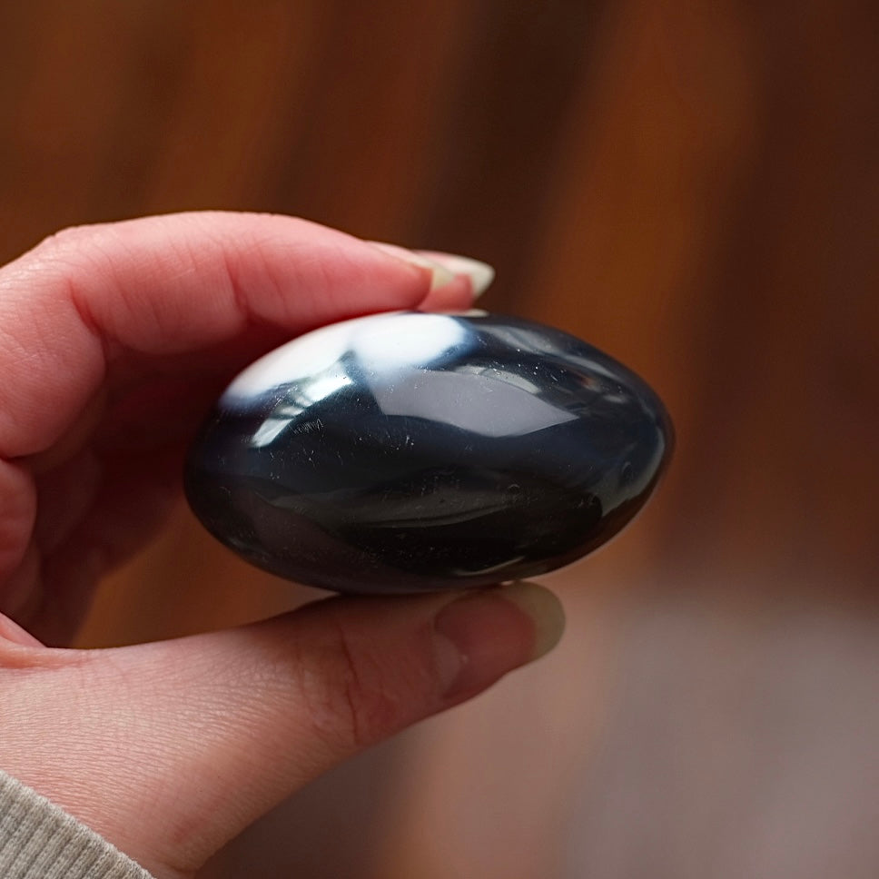 Orca Agate Palm | Agate Crystal Palm Stone