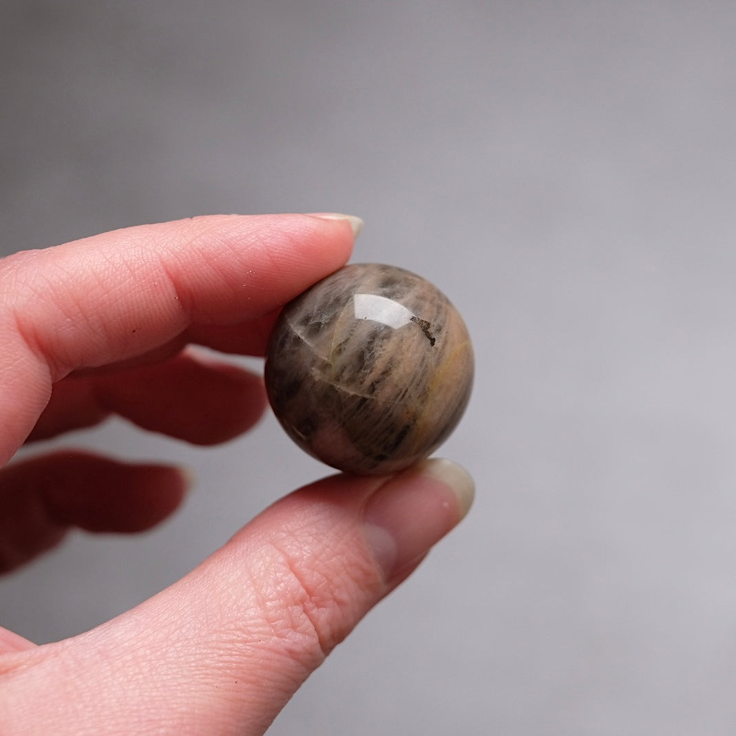 Black Moonstone Sphere | Small Crystal Sphere