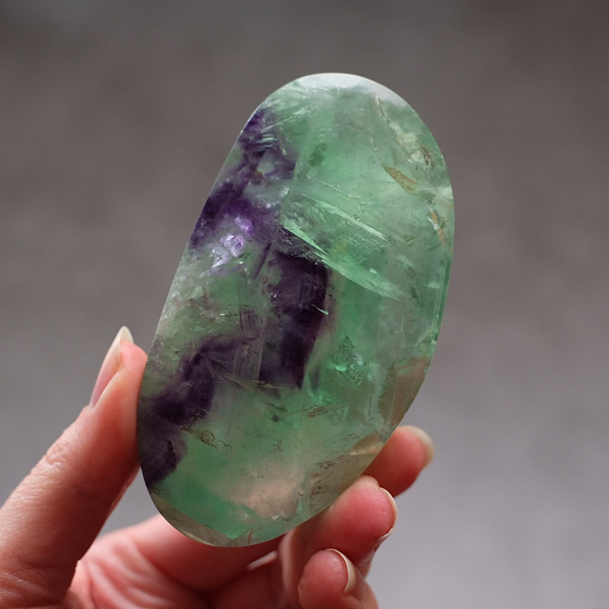Rainbow Fluorite Crystal | Giant Fluorite Palm Stone