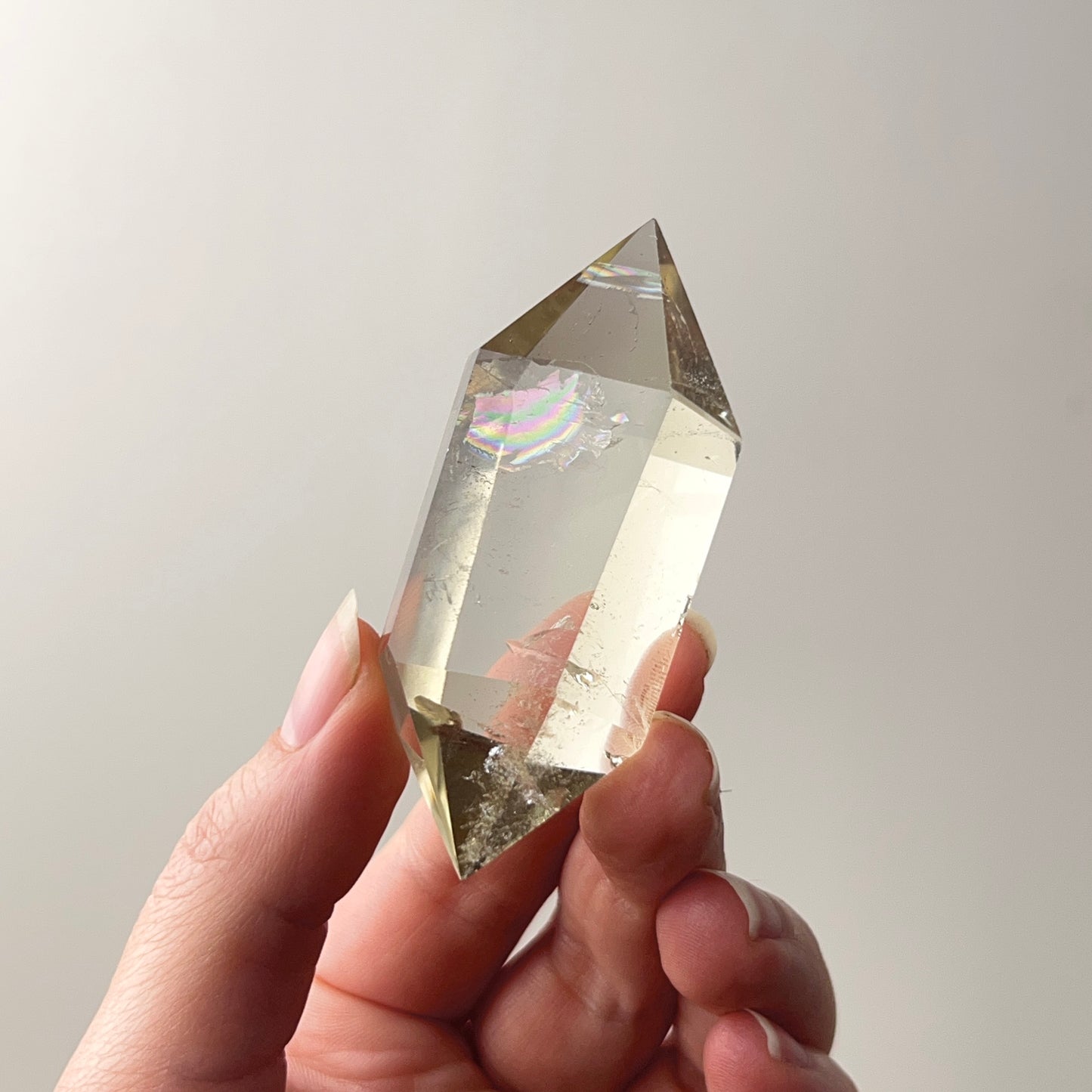 Smokey Citrine DT Point | Double Terminated Crystal Point