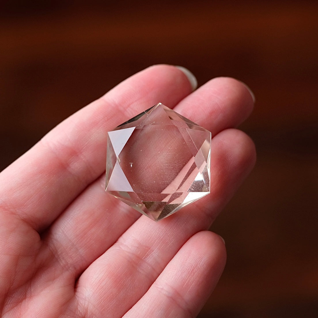 Smokey Quartz Hexagon | Crystal Jewel | Star of David