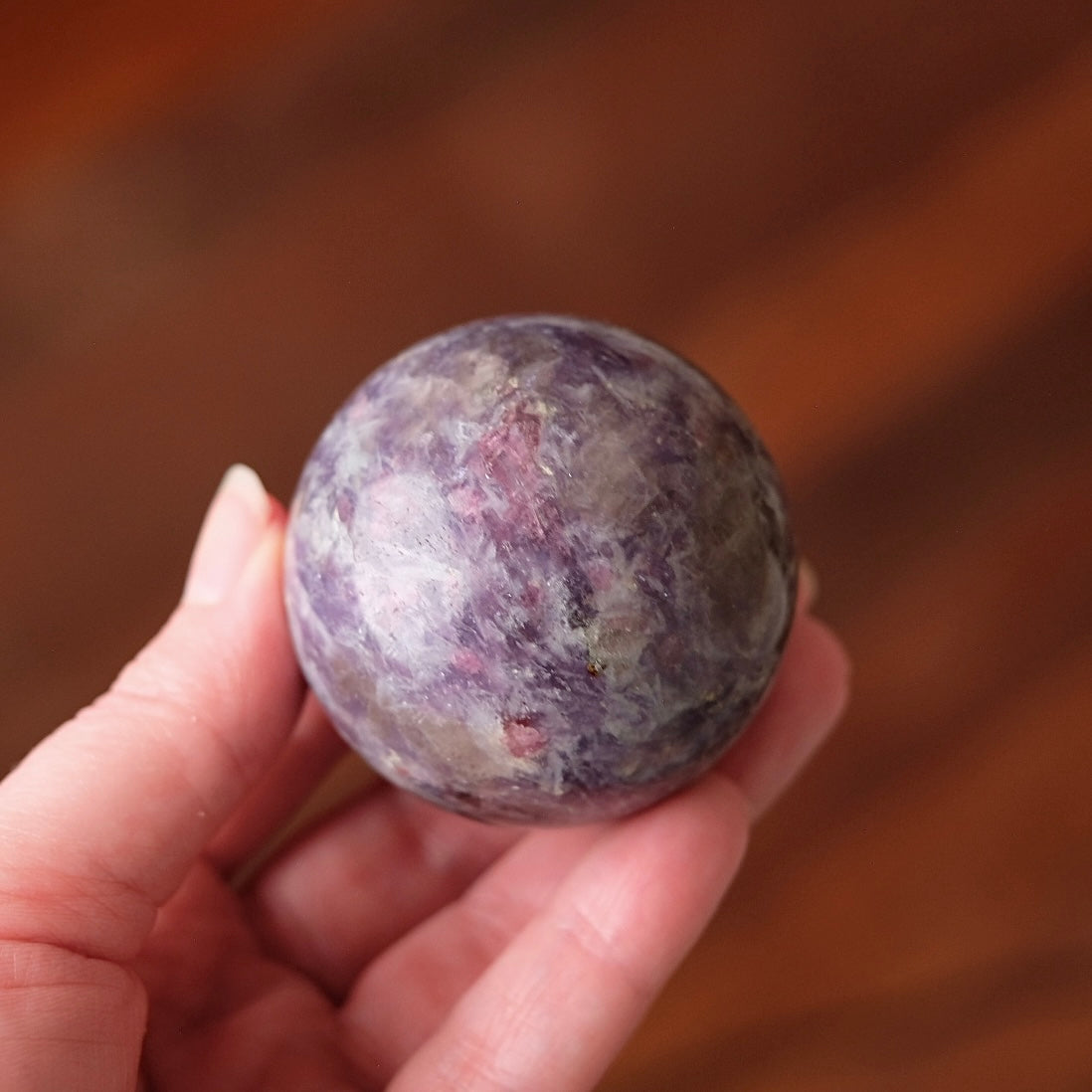 Unicorn Stone Sphere | Lepidolite Pink Tourmaline Crystal Sphere