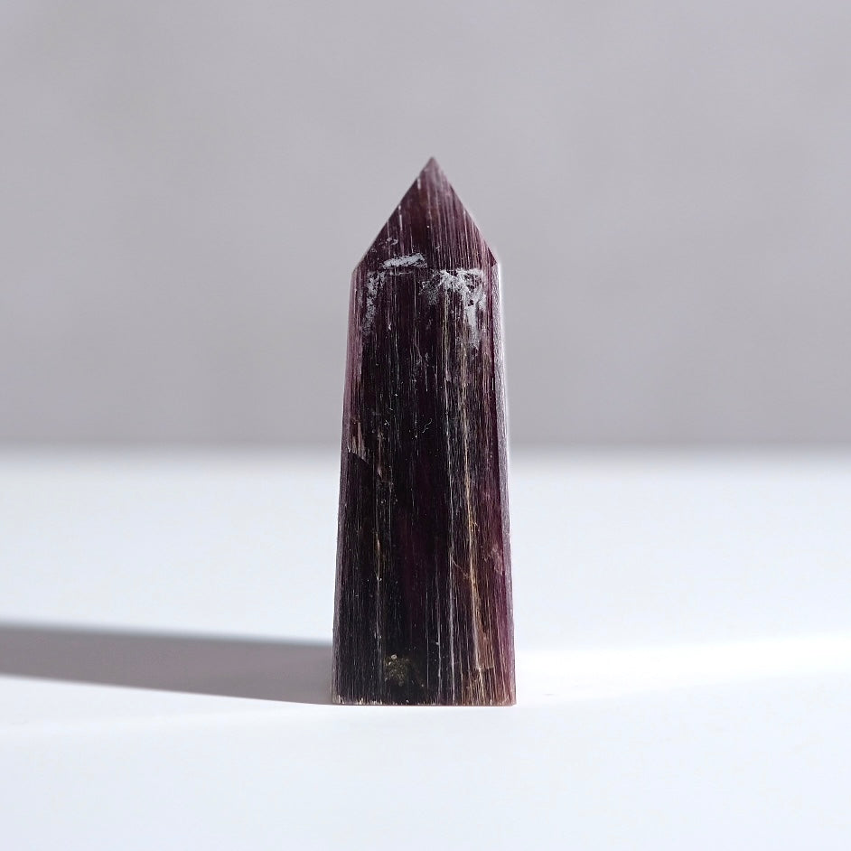Gem Lepidolite Tower | Flashy Gem Lepidolite Crystal Point