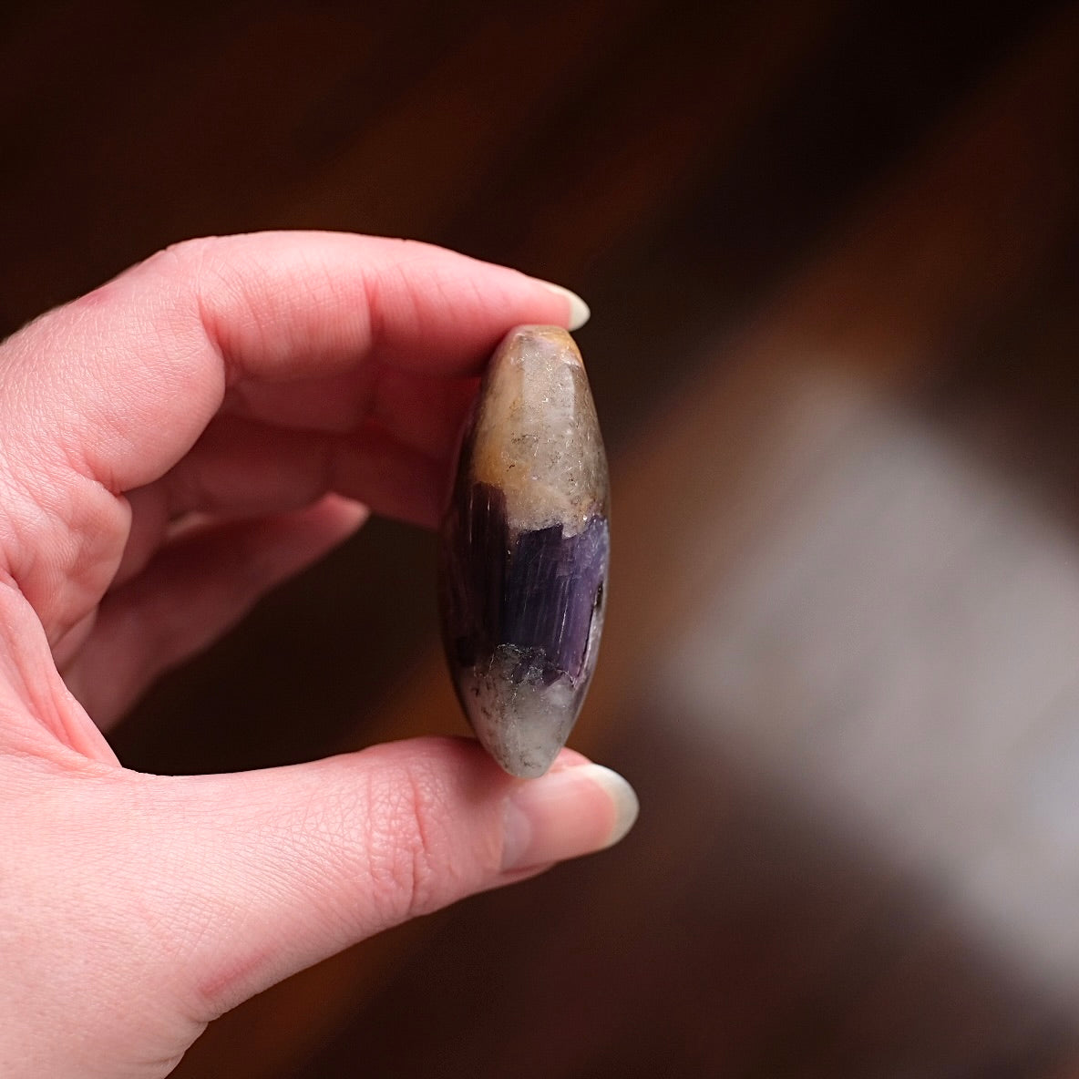 Gem Lepidolite Heart | Gemmy Purple Mica Crystal Heart Carving