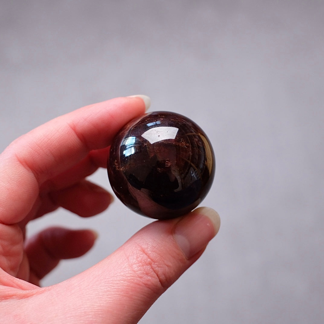 Star Garnet Crystal Sphere | Almandine Garnet Sphere