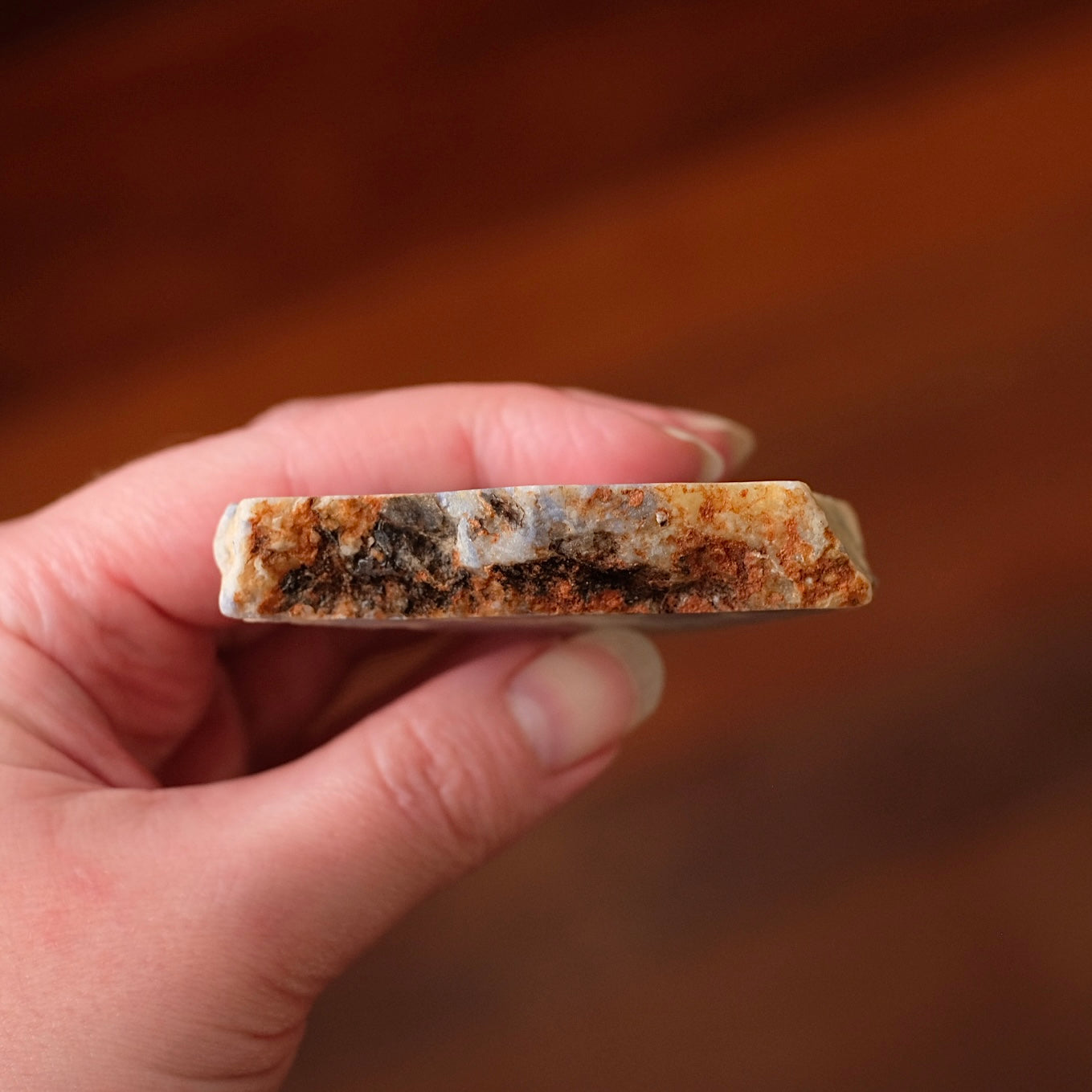 Rare Blue Lepidolite Slab | Polished Lepidolite Crystal Slice