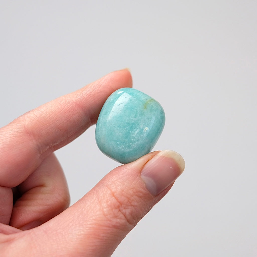 Set of 3 Amazonite Tumbles | Amazonite Tumbled Crystal