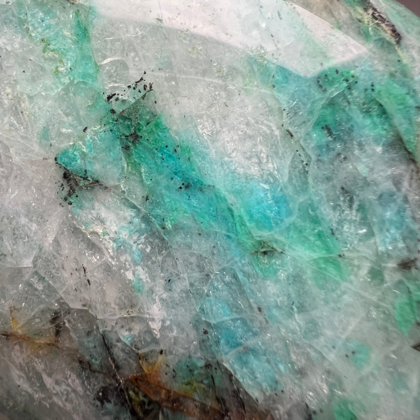 Chrysocolla In Quartz | Chrysocolla Quantum Quattro Crystal Freeform