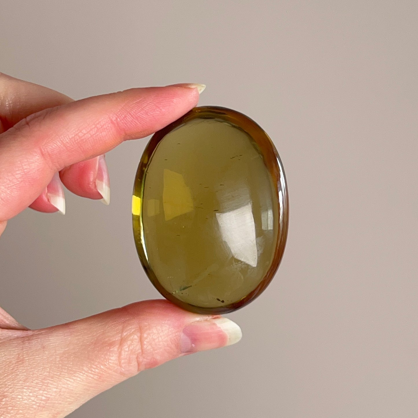 Natural Citrine Palm | Brazilian Citrine Crystal Palmstone