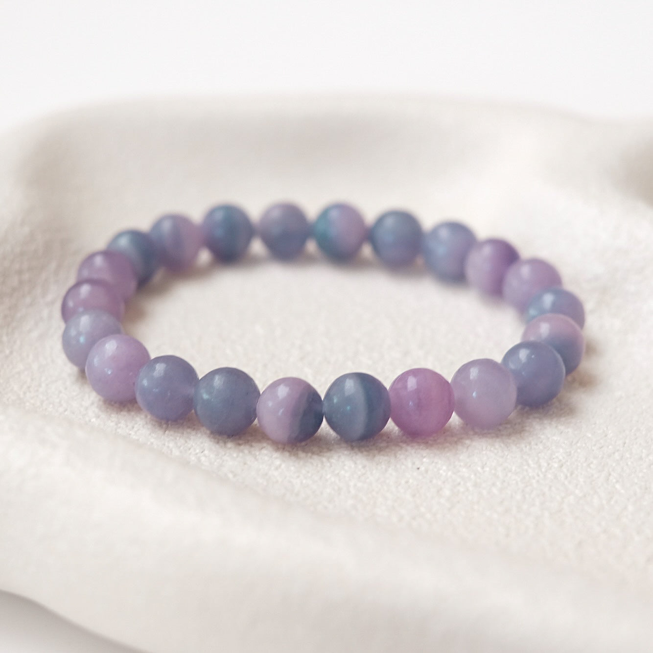 Silk Fluorite Bracelet | Silky Fluorite Crystal Bracelet