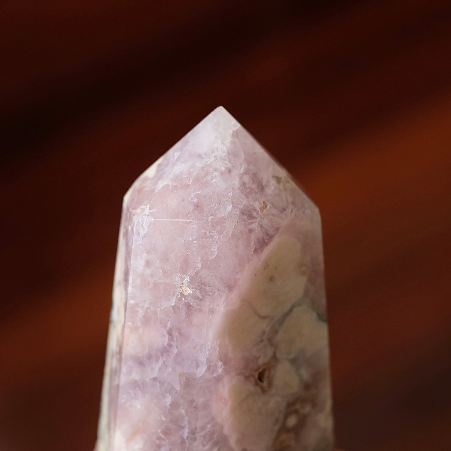Flower Agate + Amethyst Tower | Amethyst Flower Agate Crystal Point