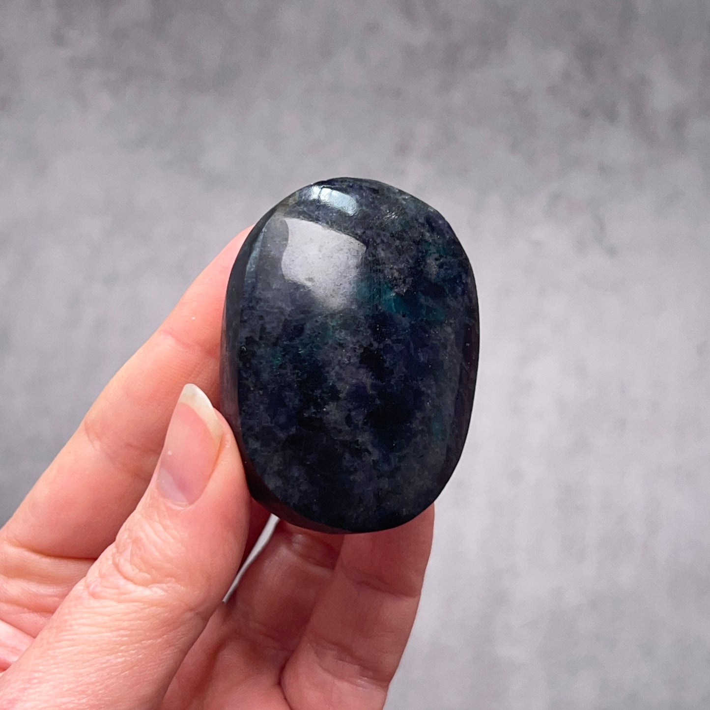 Iolite & Spinel Palm | Cordierite Crystal Palmstone