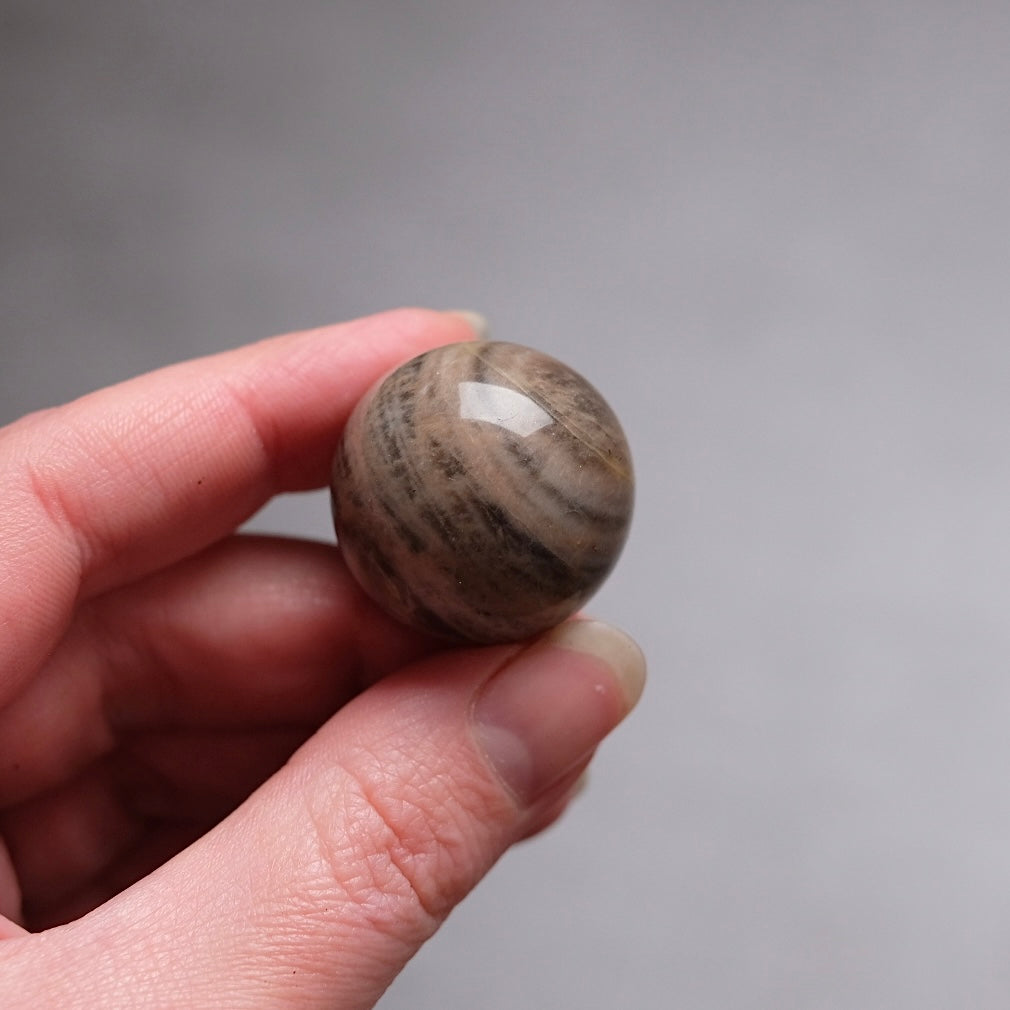 Black Moonstone Sphere | Small Crystal Sphere