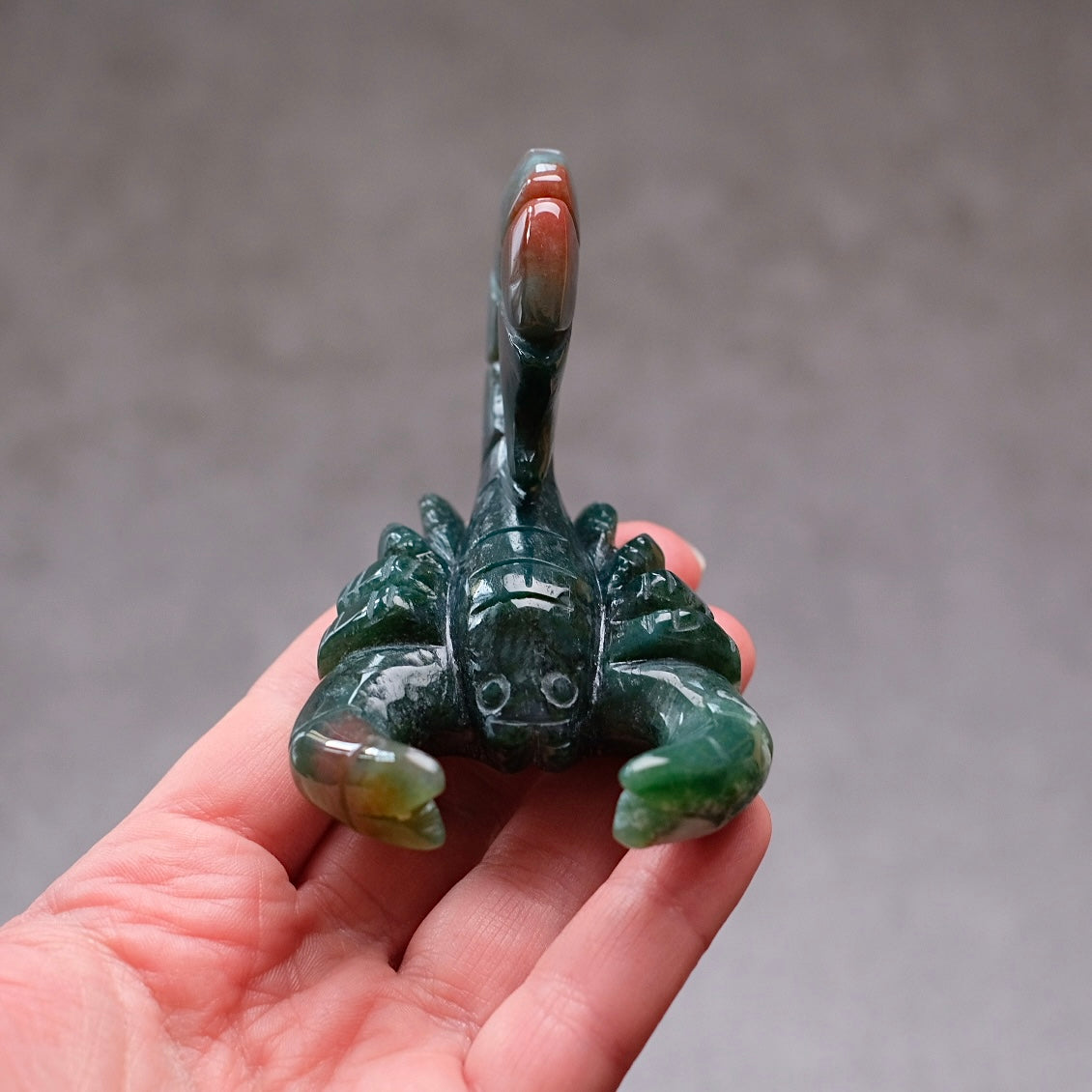 Bloodstone Scorpion Carving | Jasper Crystal Carving