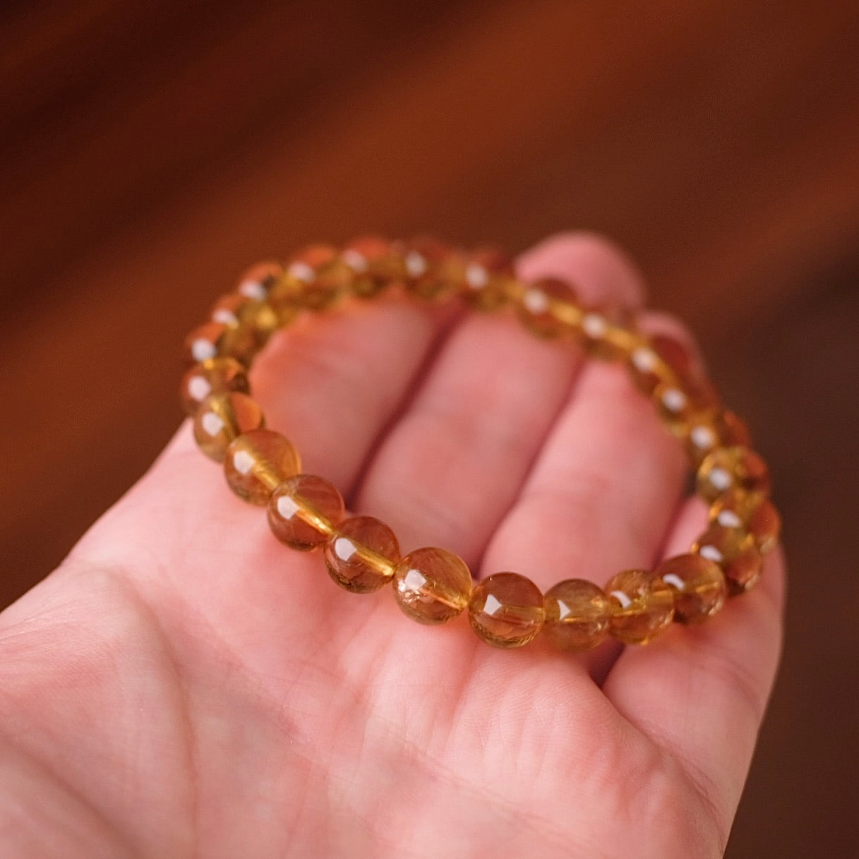 Golden Citrine Bracelet | Citrine Crystal Bracelet