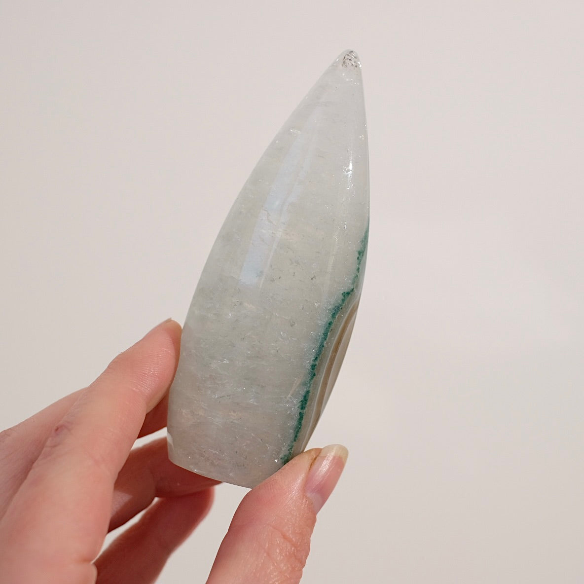Quartz & Agate Freeform | Chlorite Quartz Crystal Flame