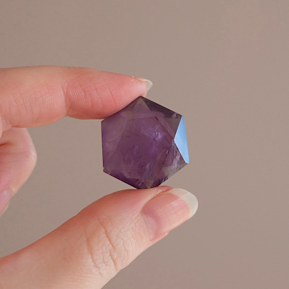 Amethyst Hexagon | Crystal Jewel | Star of David