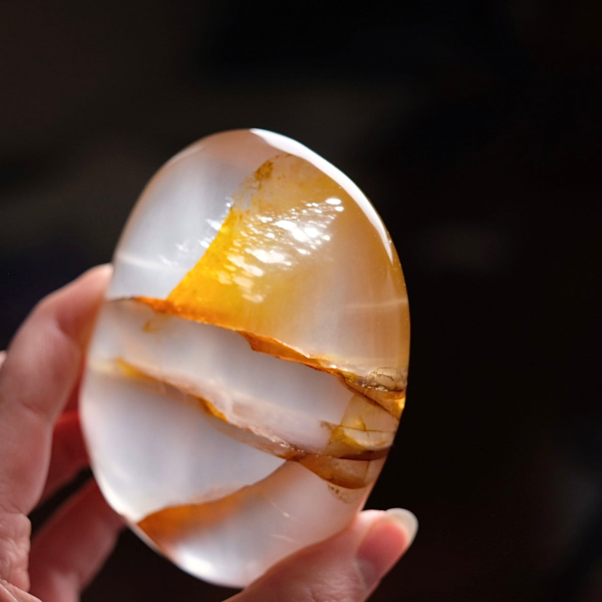 Girasol Golden Healer Quartz | Golden Healer Palm Stone