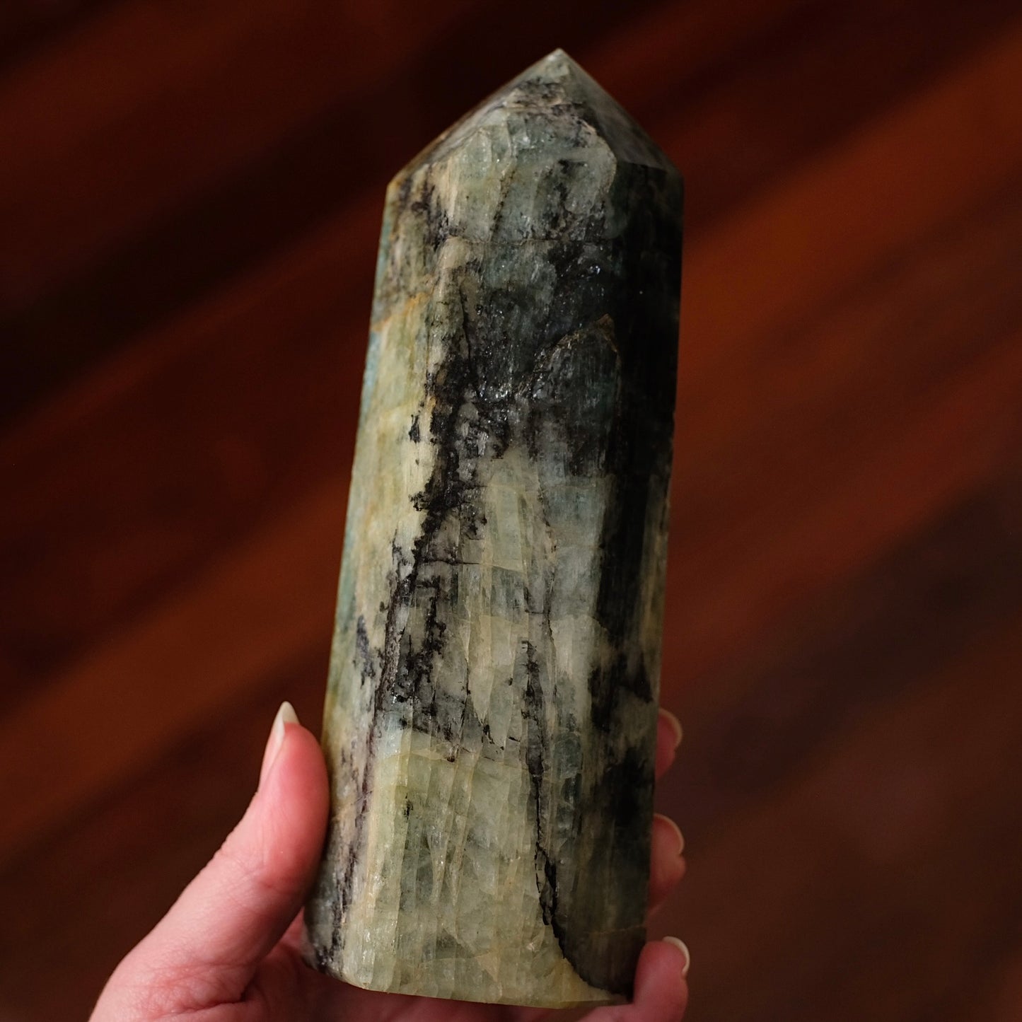 XL Aquamarine Tower | Beryl Tower | Crystal Point