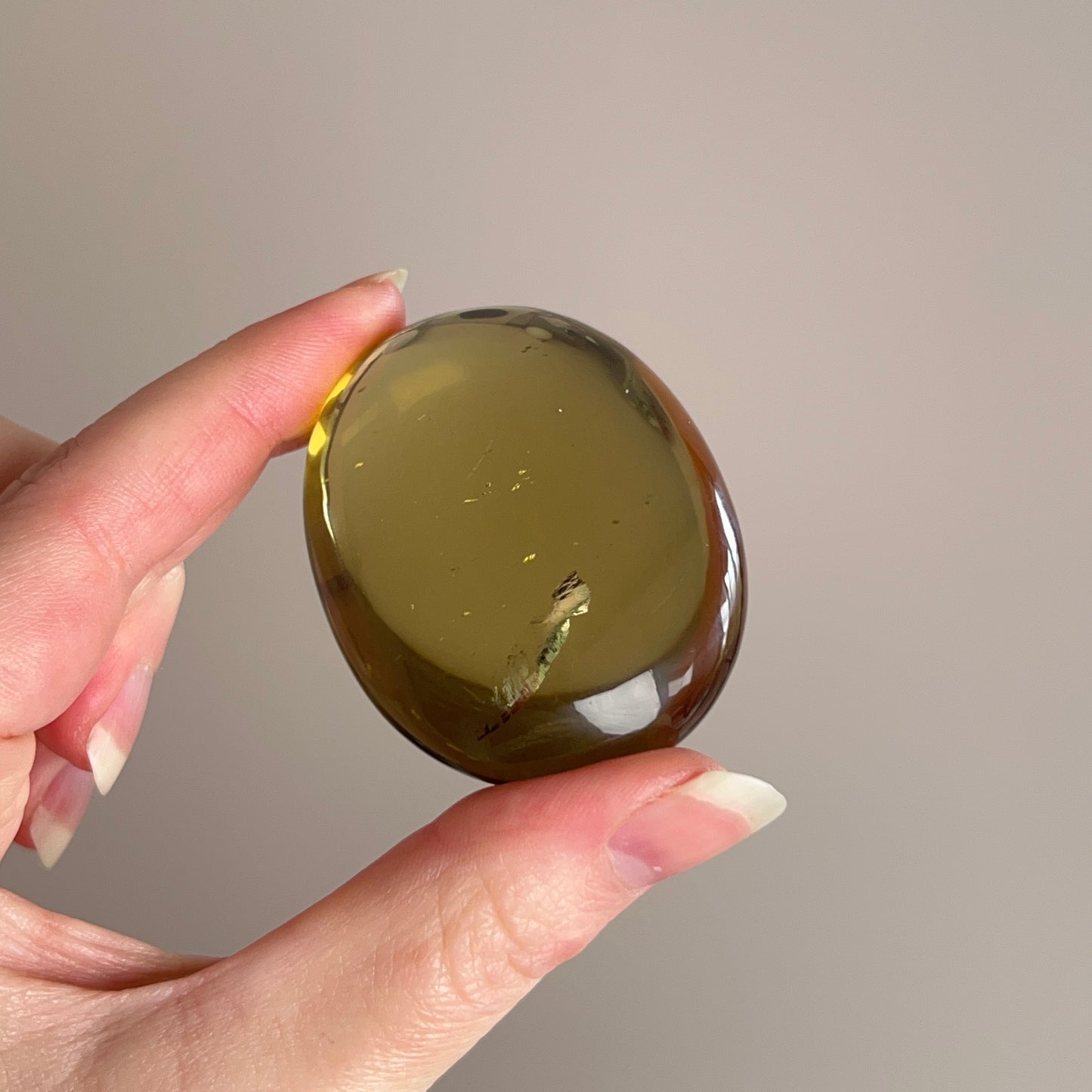 Natural Citrine Palm | Brazilian Citrine Crystal Palmstone