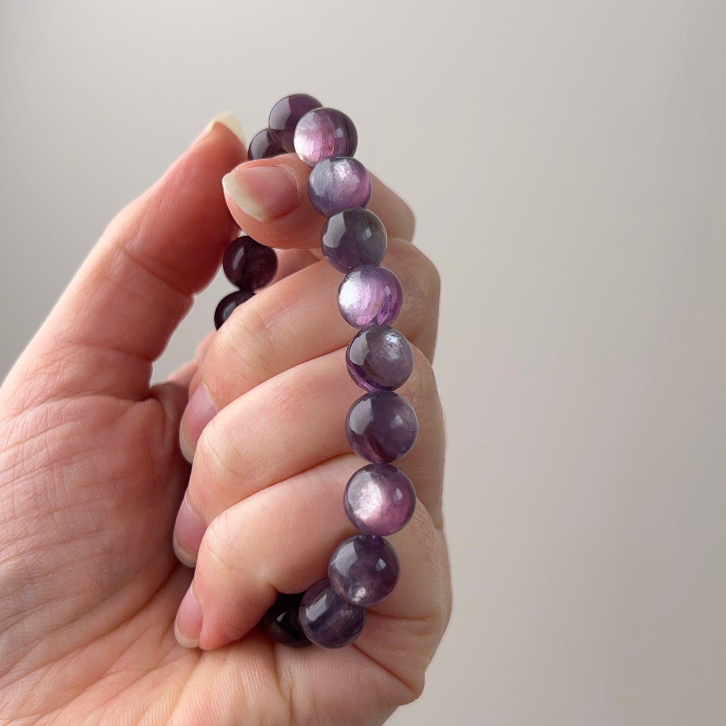 Gem Lepidolite Bracelet | High Quality Gem Lepidolite Stretch Bracelet