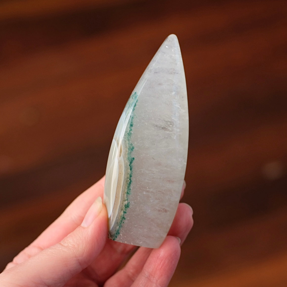 Quartz & Agate Freeform | Chlorite Quartz Crystal Flame