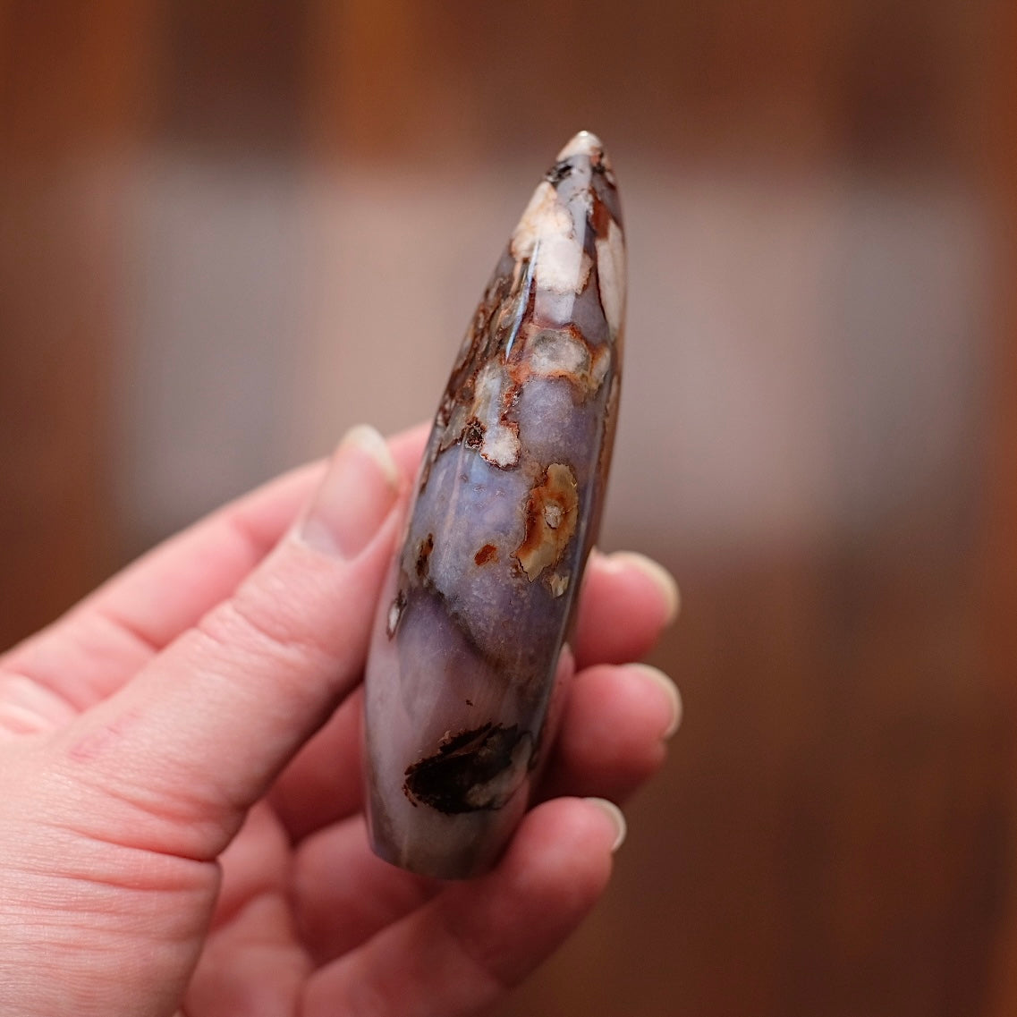 Flower Agate Freeform | Pretty Flower Agate Crystal Flame