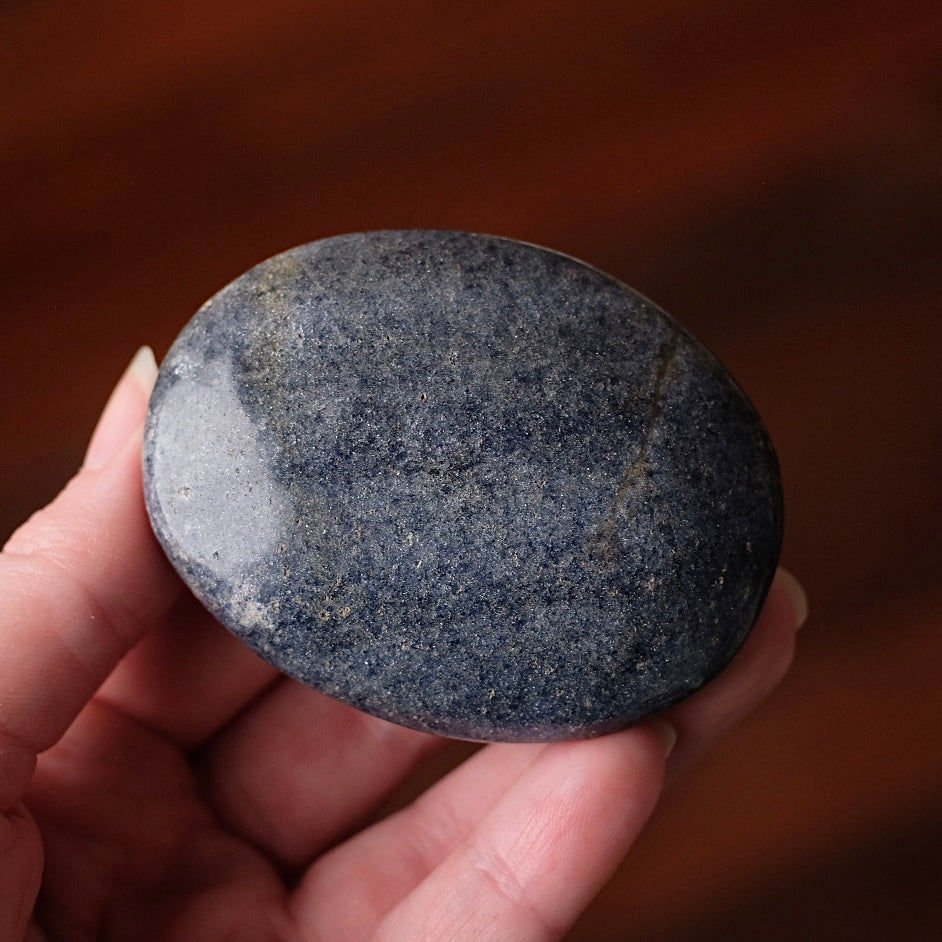 Lazulite Palm | Blue Lazulite Crystal Palmstone