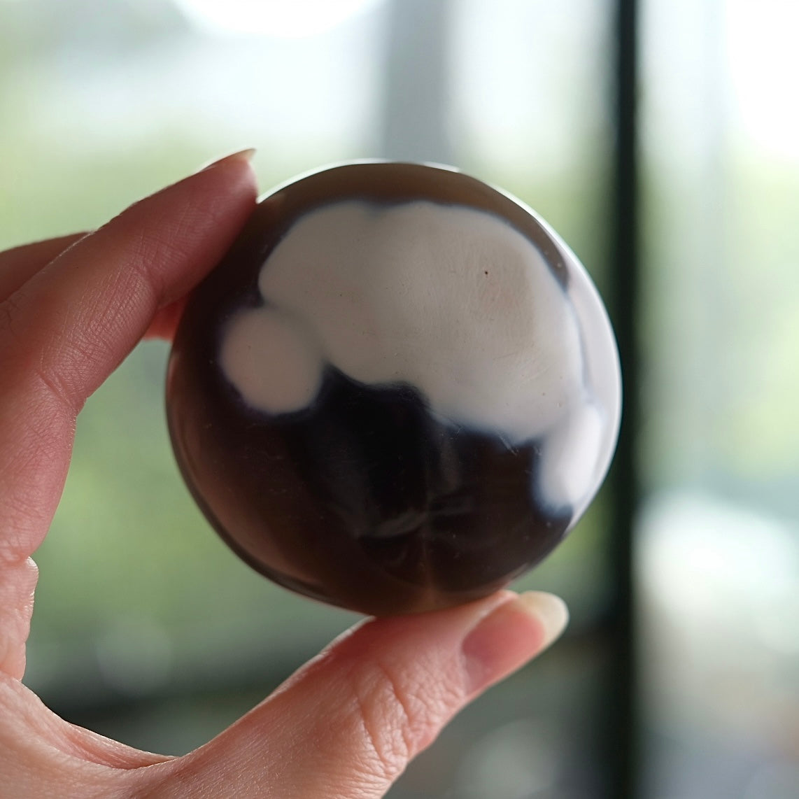 Orca Agate Palm | Agate Crystal Palm Stone