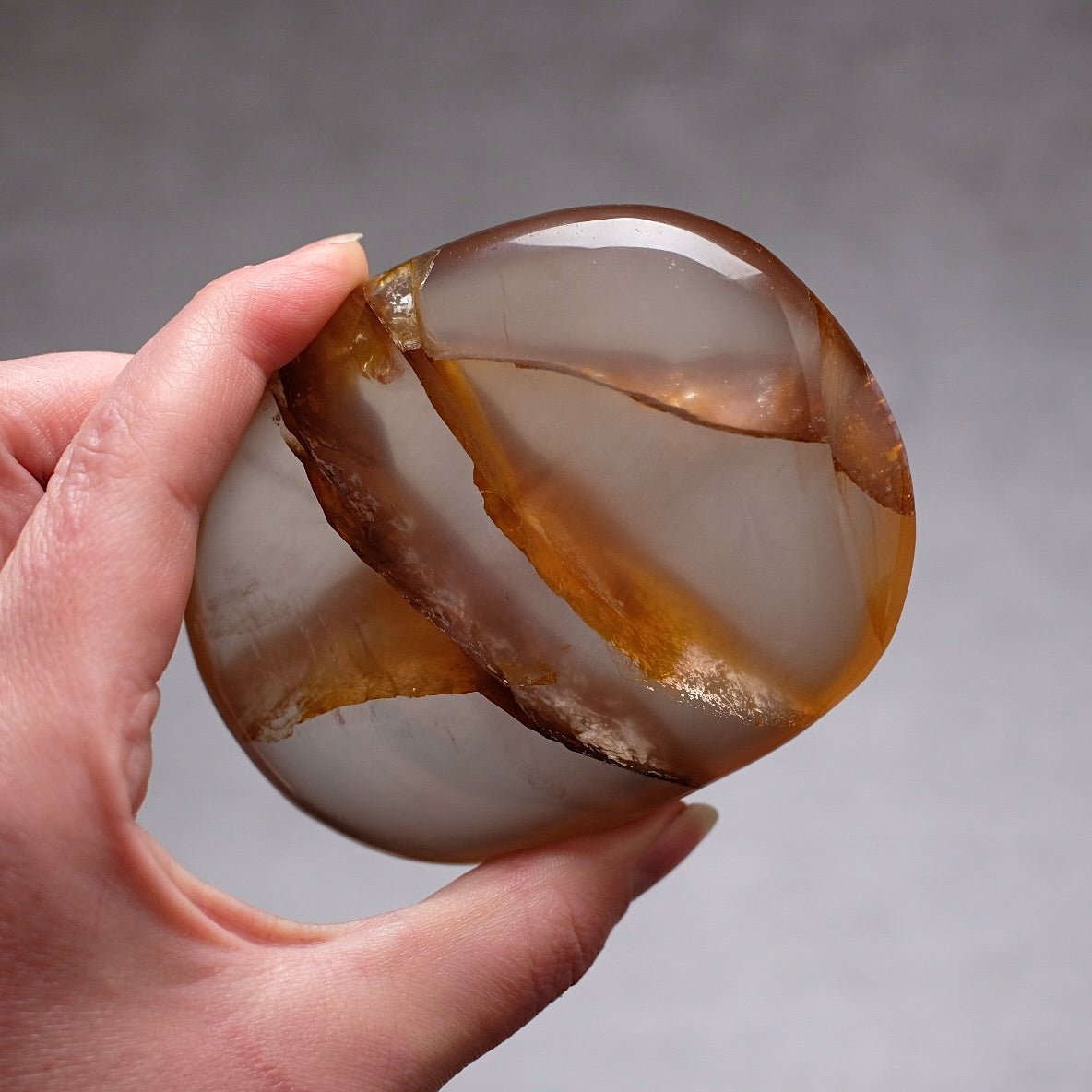 Girasol Golden Healer Quartz | Golden Healer Palm Stone