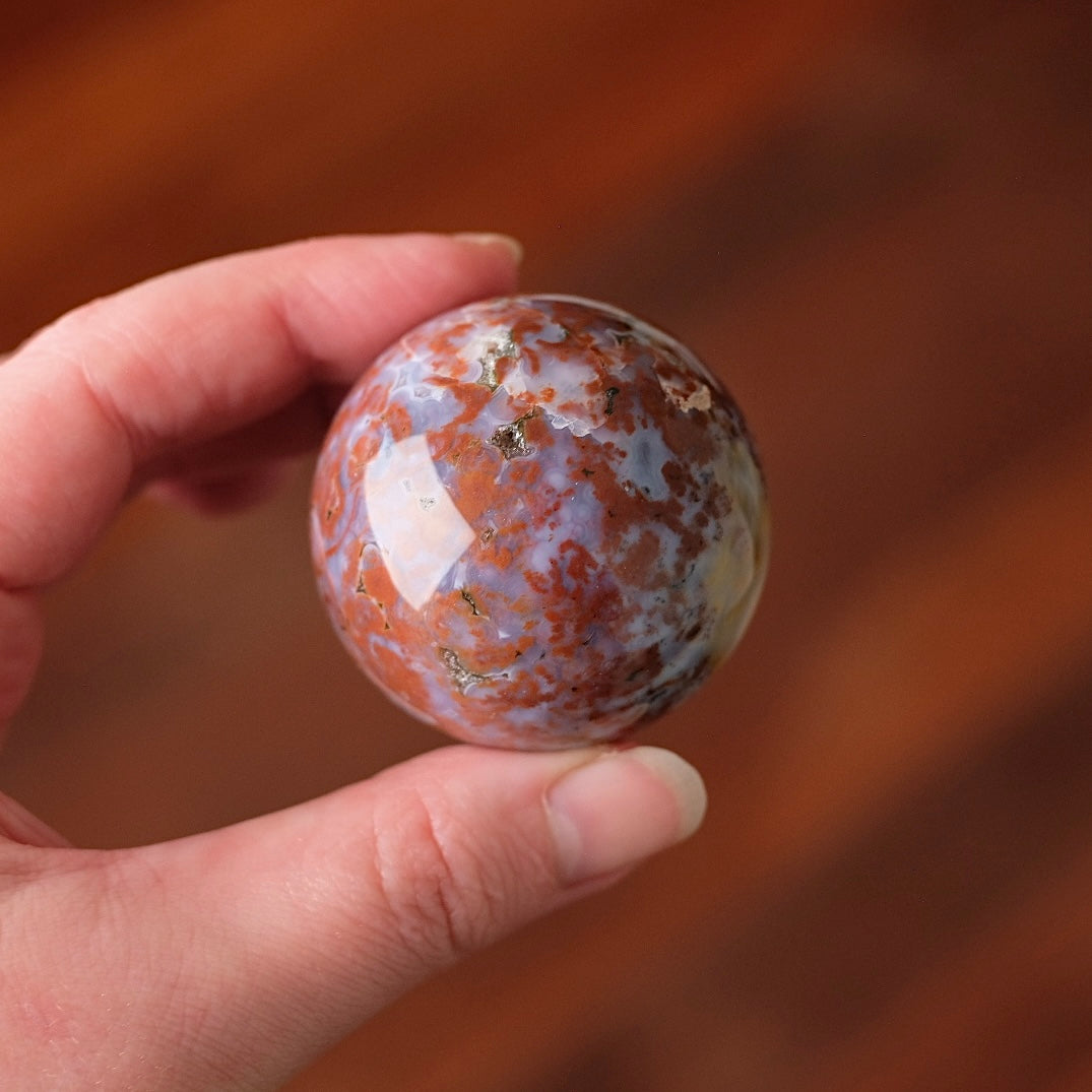 Ocean Jasper Sphere | Colourful Ocean Jasper Crystal Sphere