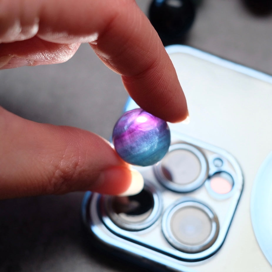 Mini Fluorite Spheres | Rainbow Fluorite Crystal Sphere