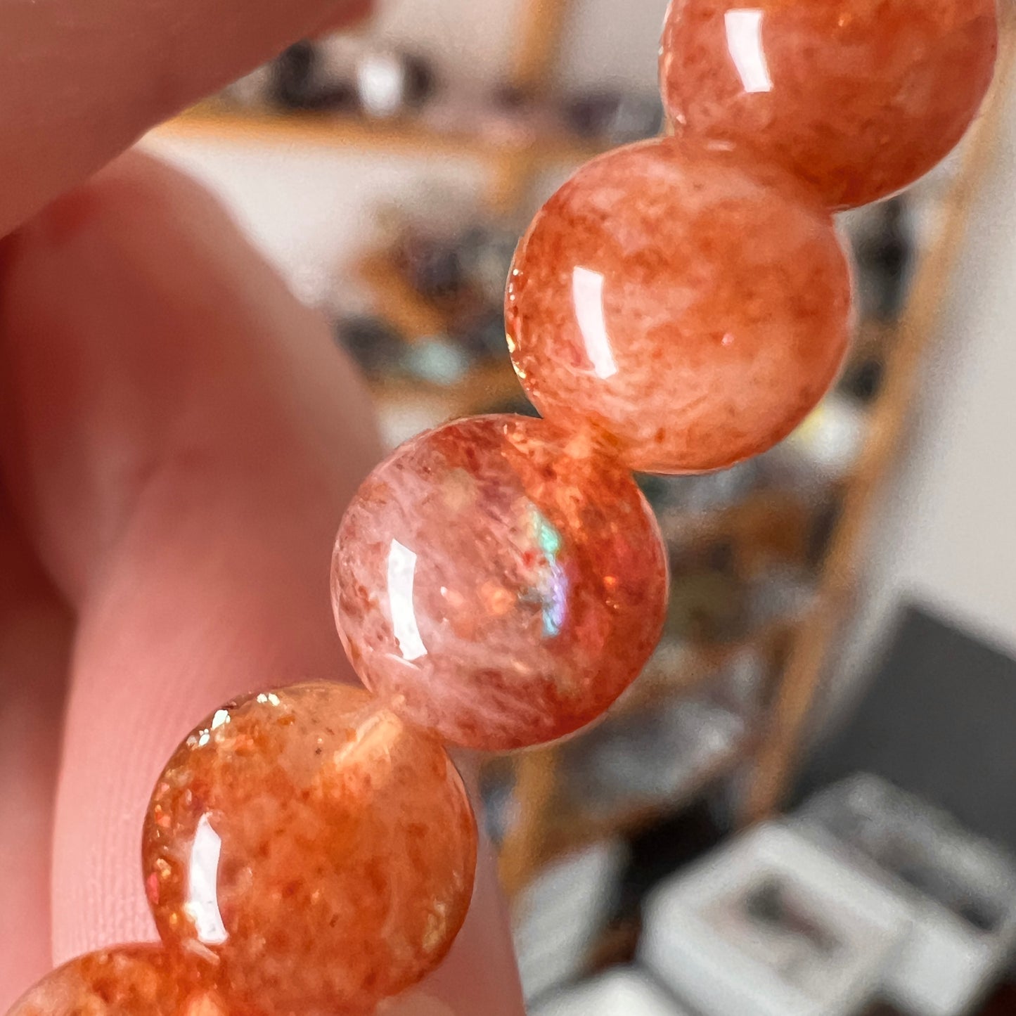 Sunstone Bracelet | Sunstone Crystal Stretch Bracelet