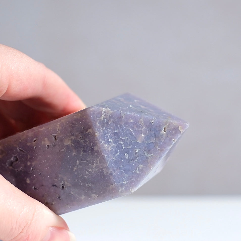 Grape Agate Obelisk | Botryoidal Chalcedony Crystal Tower