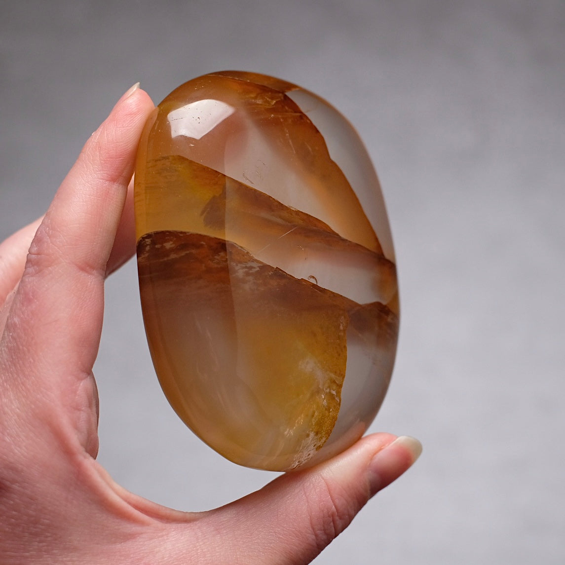 Girasol Golden Healer Quartz | Golden Healer Palm Stone